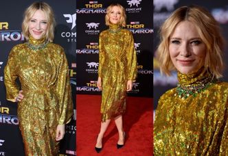 Złota Cate Blanchett promuje nowego "Thora"