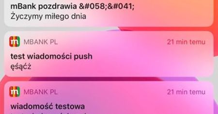 Pomyłka w mBanku. Klienci dostali dziwne wiadomości