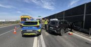 Zderzenie trzech pojazdów na DK50 w Wiskitkach. Jedna osoba poszkodowana