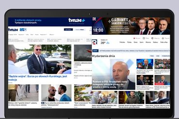 Strony główne portali TVN24 i Republiki, fot. mockupbro