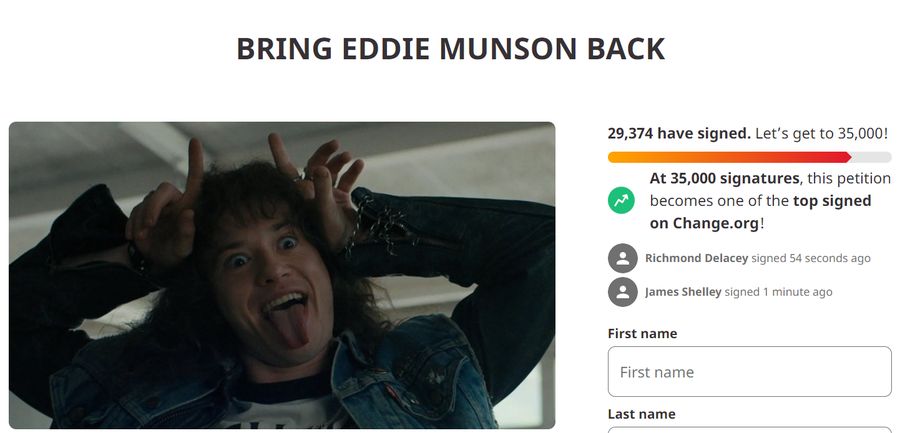 Petycja w sprawie Eddiego Munsona