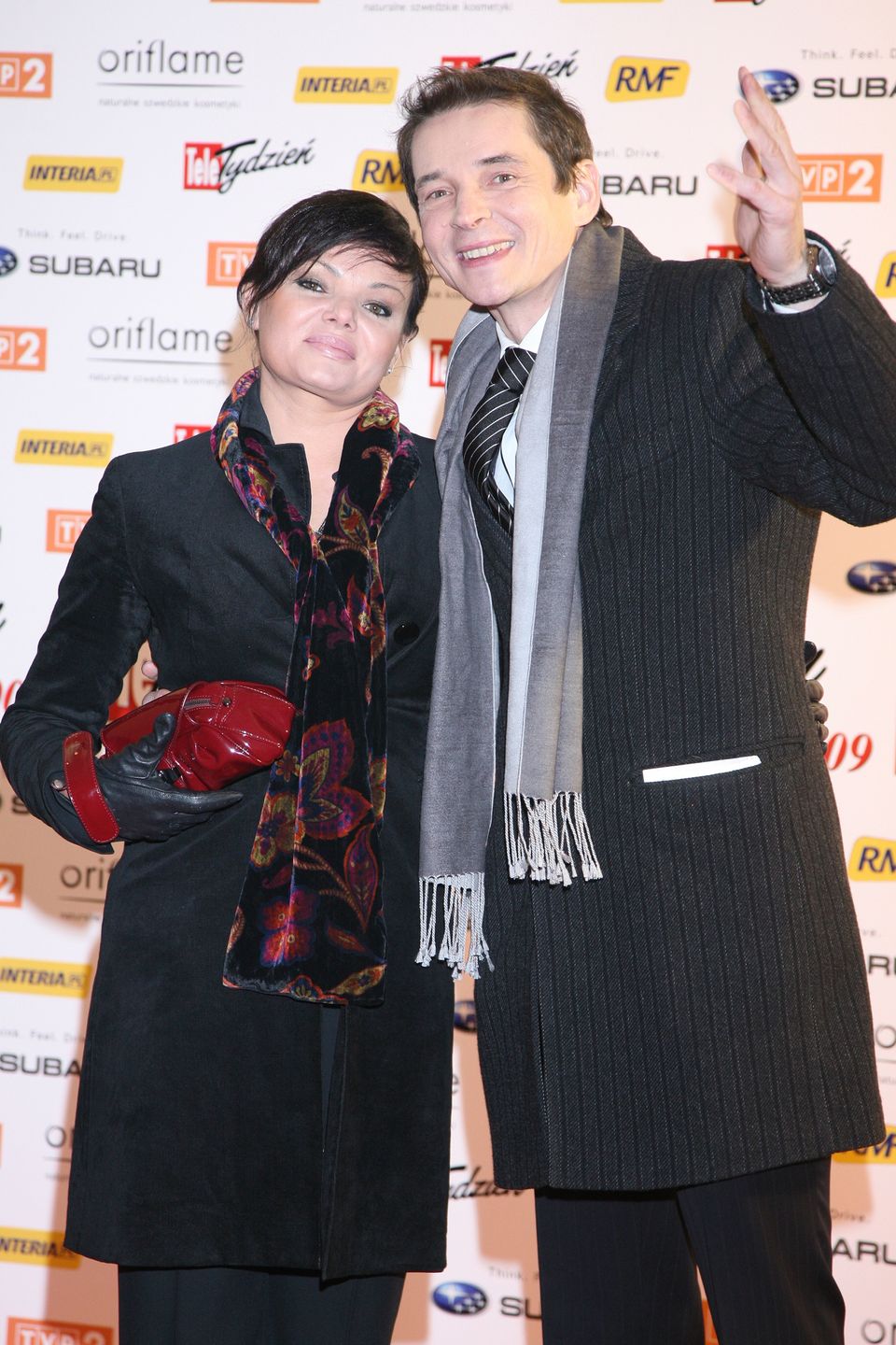 Przemysław Babiarz z żoną