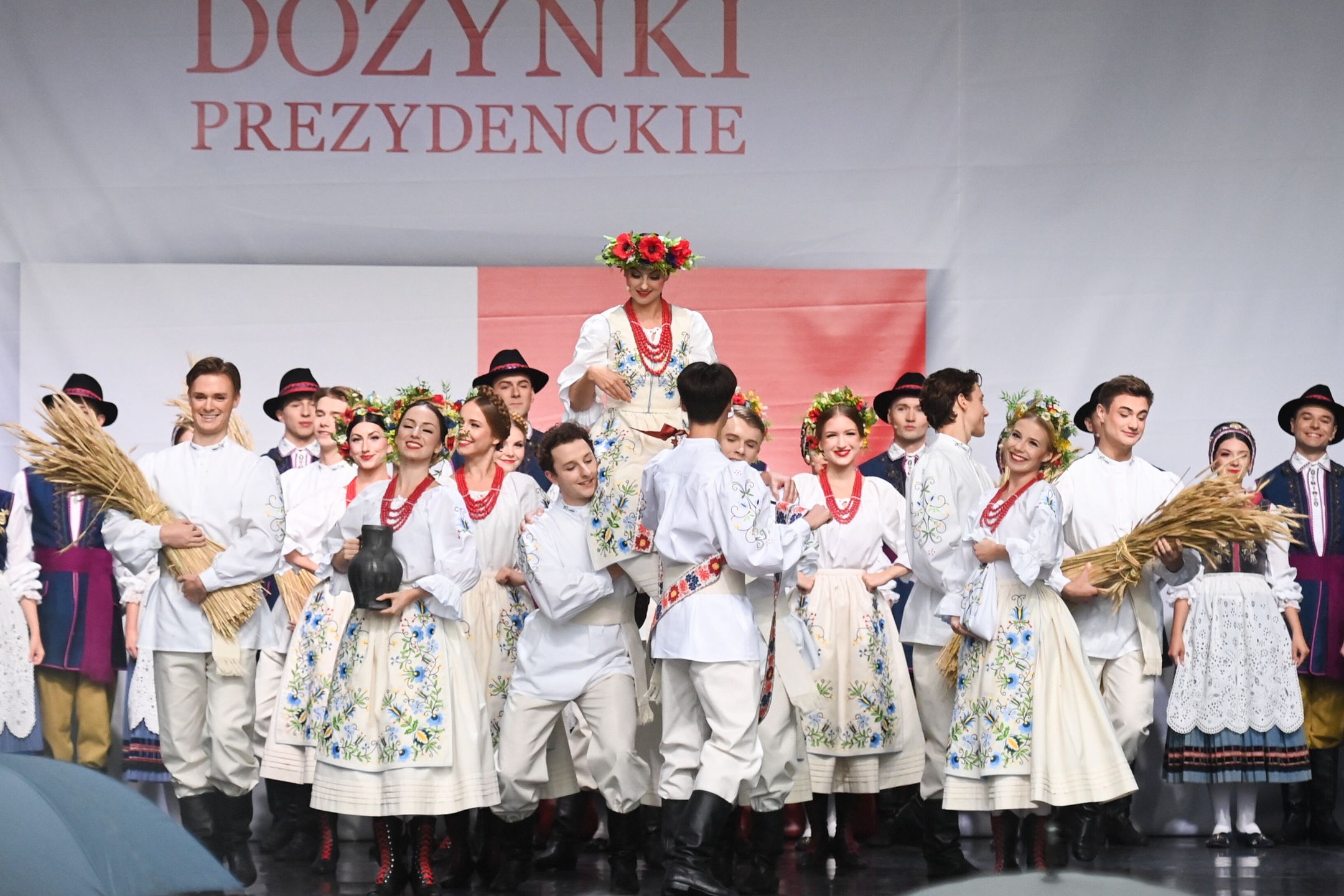 Warszawa, 14.09.2025. Dożynki Prezydenckie na dziedzińcu Pałacu Prezydenckiego w Warszawie, 14 bm. (aldg) PAP/Piotr Nowak