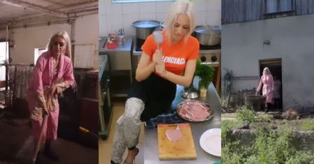 Caroline Derpienski w "Damach i wieśniaczkach" KLEPIE KOTLETY i paraduje w szlafroku, dzierżąc w dłoniach WIDŁY. Będziecie oglądać?