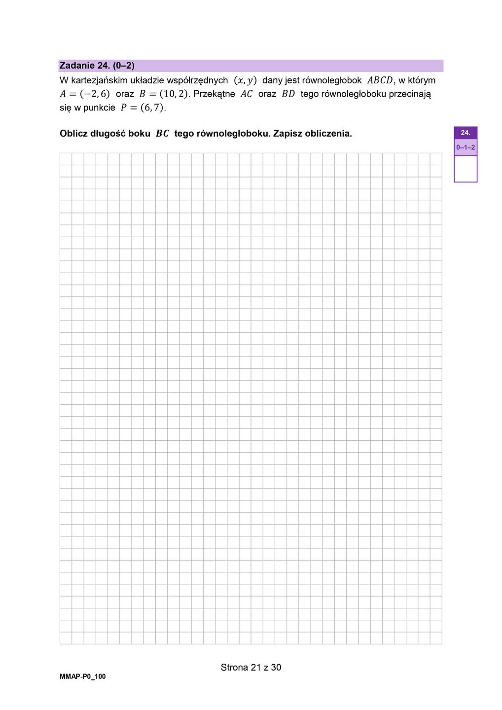 Arkusz matematyka. Matura 2024 w nowej formule