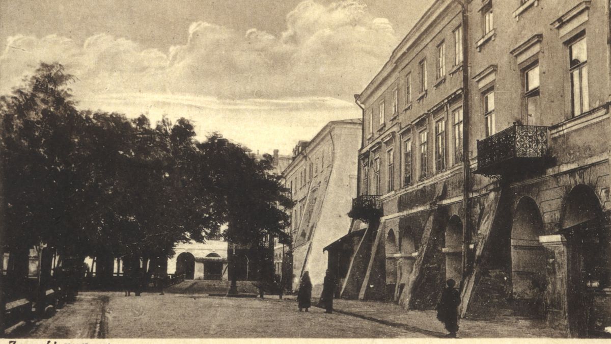 Rynek w Zamościu, 1917