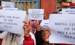 Protesty Nepalu. Rosjanie zaciągnęli Nepalczyków do walki w Ukrainie