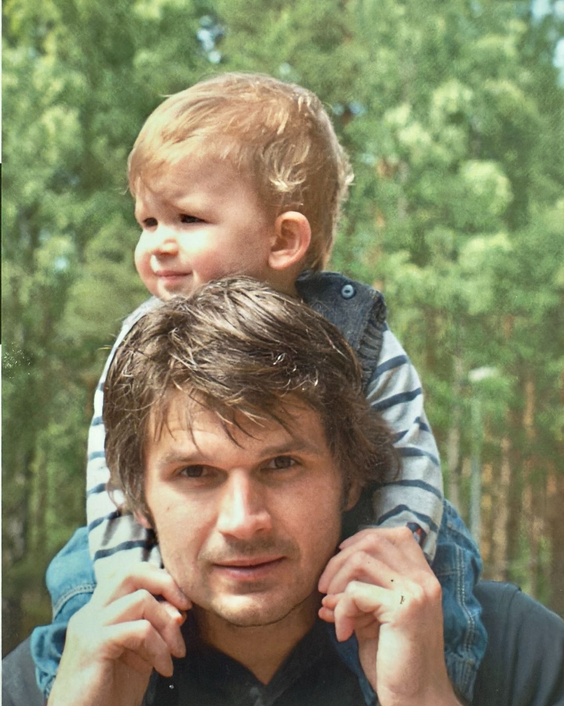 Paweł Janeczek z synem