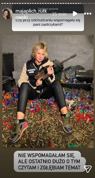 Maja Rutkowski dostała pytanie dotyczące odchudzania