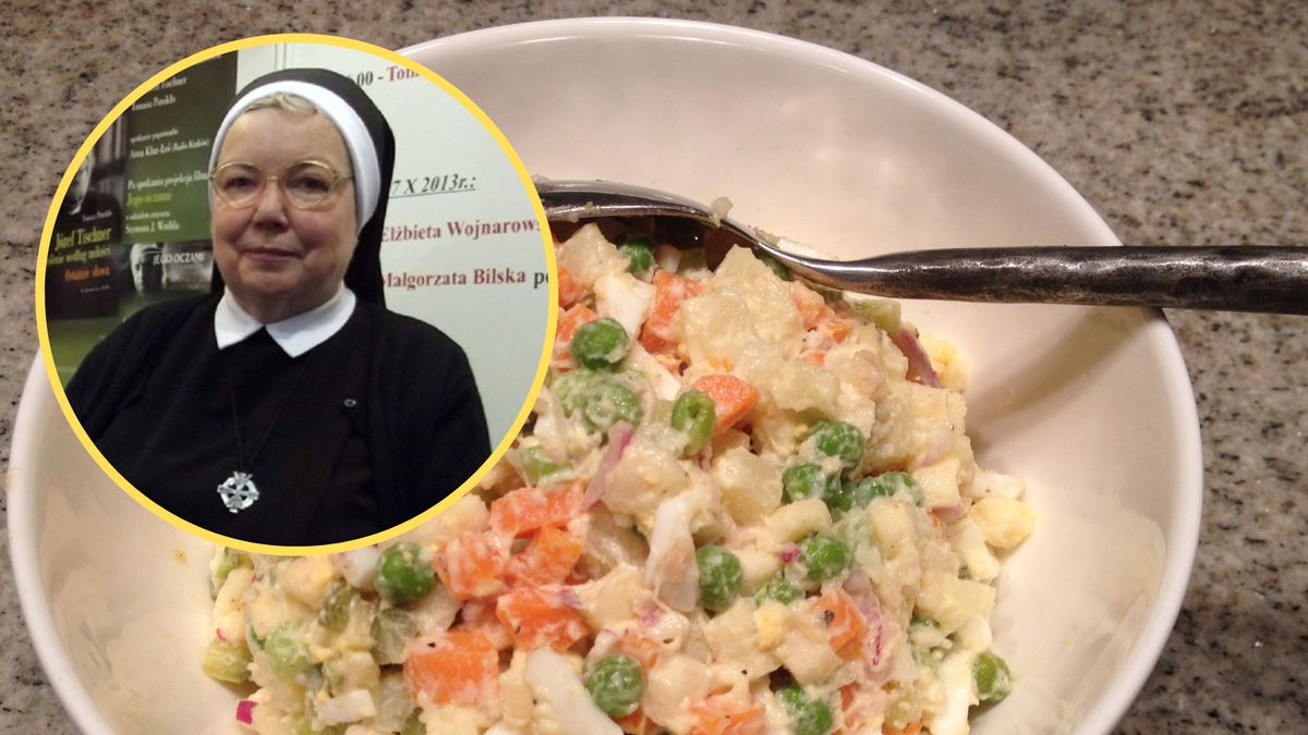 Siostra Anastazja do sałatki jarzynowej dodaje nietypowy składnik