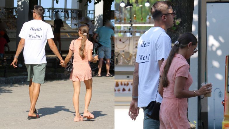 Jan Bednarek i Julia Nowak spacerują po Sopocie