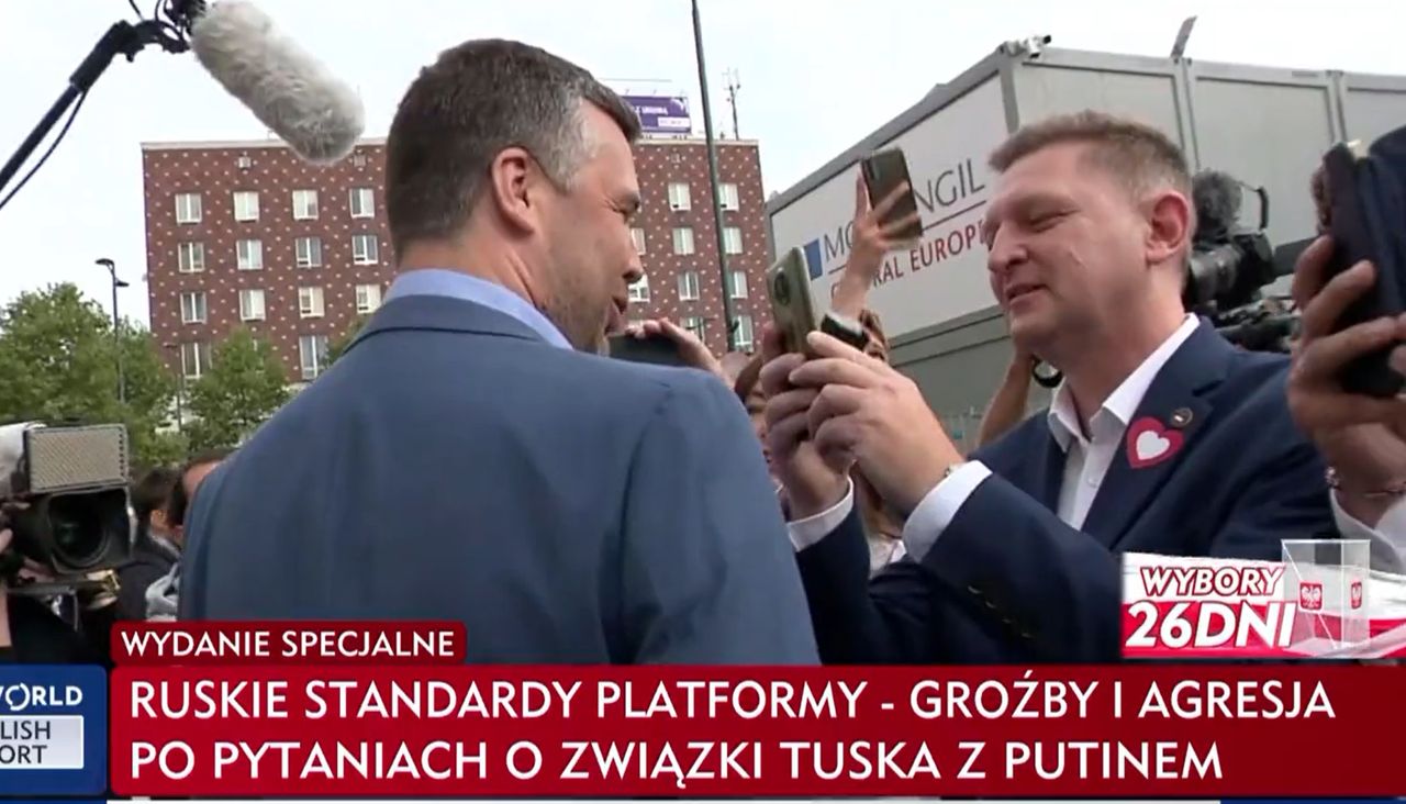 "Ruskie standardy". TVP Info reaguje na awanturę podczas konferencji