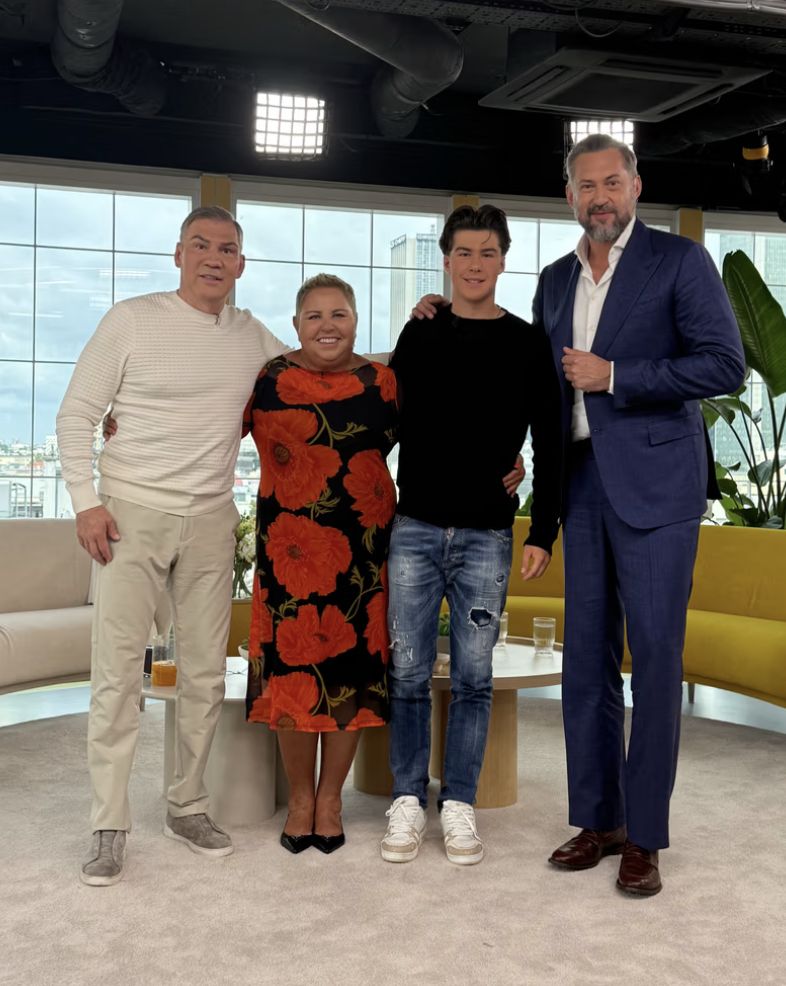 Dariusz Michalczewski z synem, Dorota Wellman, Marcin Prokop