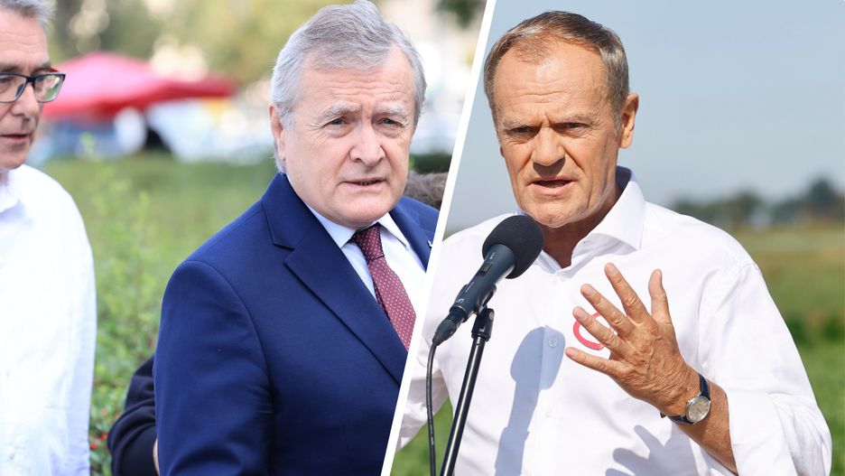 Piotr Gliński i Donald Tusk