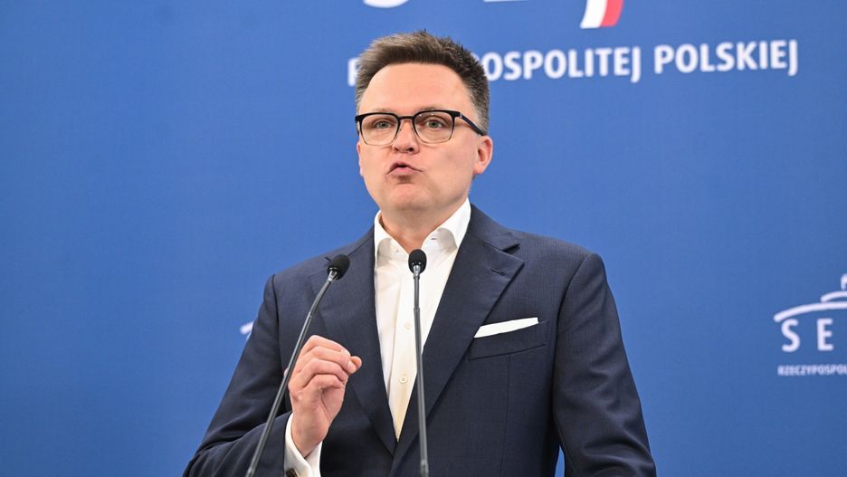 Szymon Ho�ownia
Warszawa, 07.07.2025. Marsza�ek Sejmu Szymon Ho�ownia podczas konferencji prasowej w Sejmie w Warszawie, 27 bm.  (sko) PAP/Radek Pietruszka
Radek Pietruszka
konferencja, marsza�ek, polityk, polityka