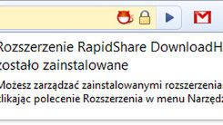 Jak automatycznie pobierać pliki z Rapidshare i MegaUpload w Google Chrome? 1