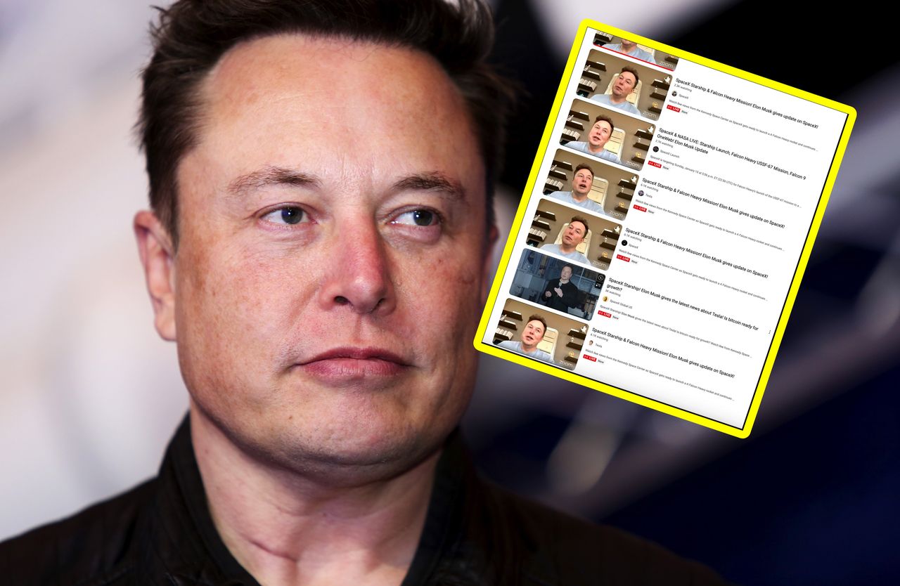 Elon Musk wykorzystywany w kampaniach oszustów