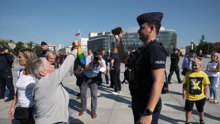 Warszawa. Uczestnicy happeningu
