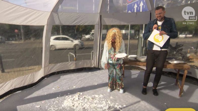 Magda Gessler rzuca talerzami w "Dzień dobry TVN"