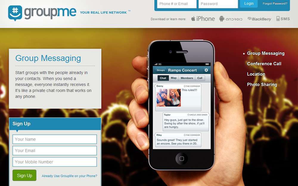 GroupMe.com - desktop to przeżytek!