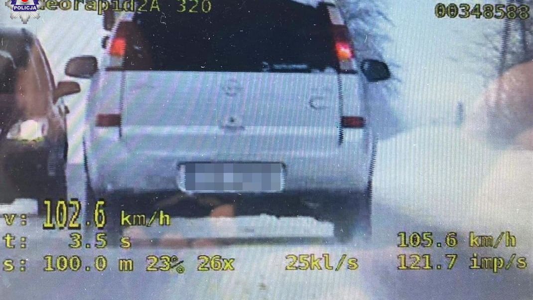 Kierowca opla stracił prawo jazdy na trzy miesiące | fot. KPP Świdnik