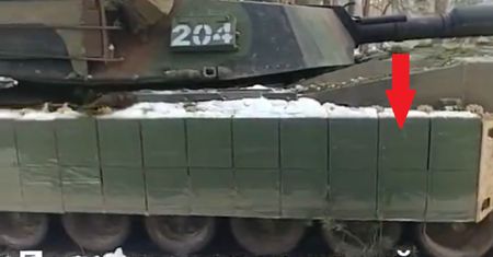 Czołgi M1A1 SA Abrams w Ukrainie. Są wyposażone w element z zestawu TUSK