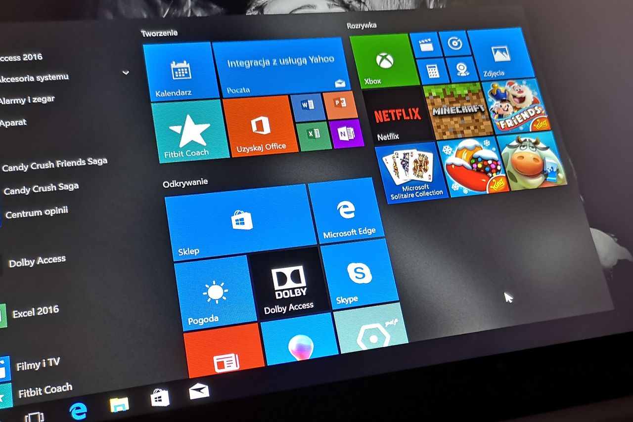 W Windows 10 zmienią się kolory wyszukiwarki, fot. Oskar Ziomek