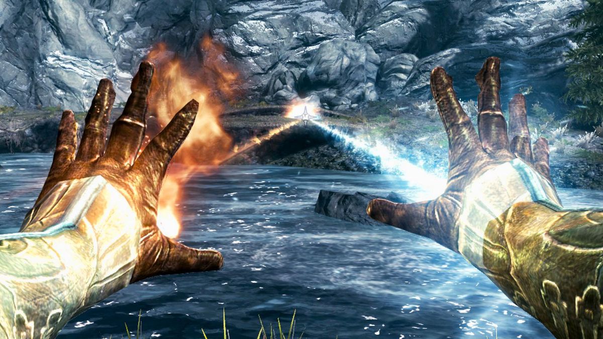 Rzucanie zaklęcia w Skyrim