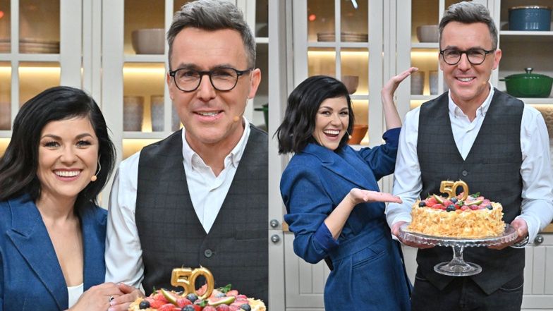 Katarzyna Cichopek i Maciej Kurzajewski w "Pytaniu na Śniadanie"