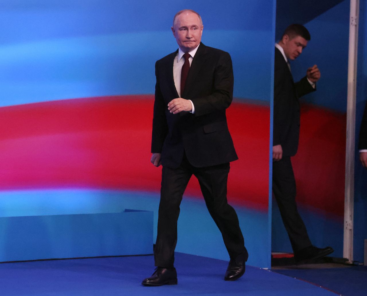 Vladimir Putin wins the presidential elections, the validity of which is not recognized by the majority of countries.