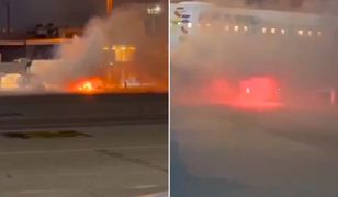 Ogień na lotnisku. Świadkowie nagrali, co działo się w Brazylii