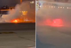 Ogień na lotnisku. Świadkowie nagrali, co działo się w Brazylii