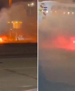 Ogień na lotnisku. Świadkowie nagrali, co działo się w Brazylii