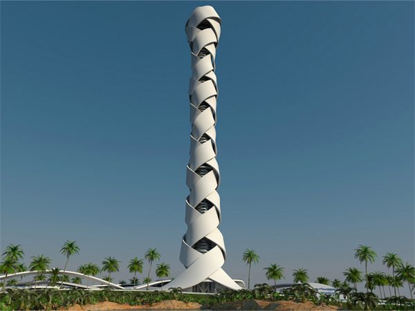 Pleciono-tkany wieżowiec Woven Tower dla Dubaju