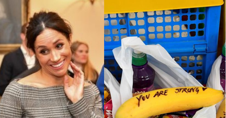 Zadowolona Meghan Markle rozdaje banany... prostytutkom (FOTO)