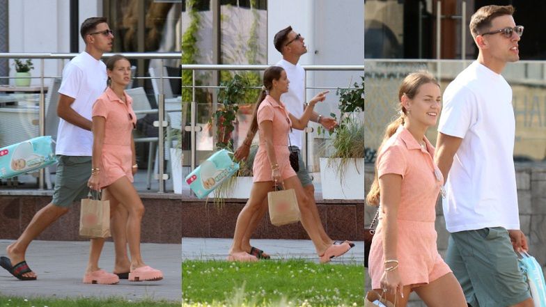 Jan Bednarek i Julia Nowak spacerują po Sopocie