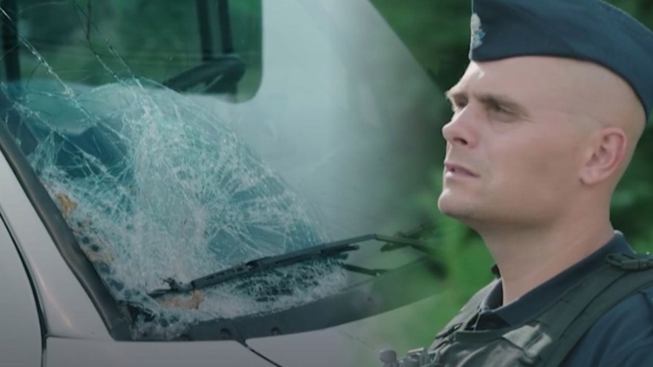 Policjanci zatrzymali się przy kamperze. Ten widok mówił wszystko