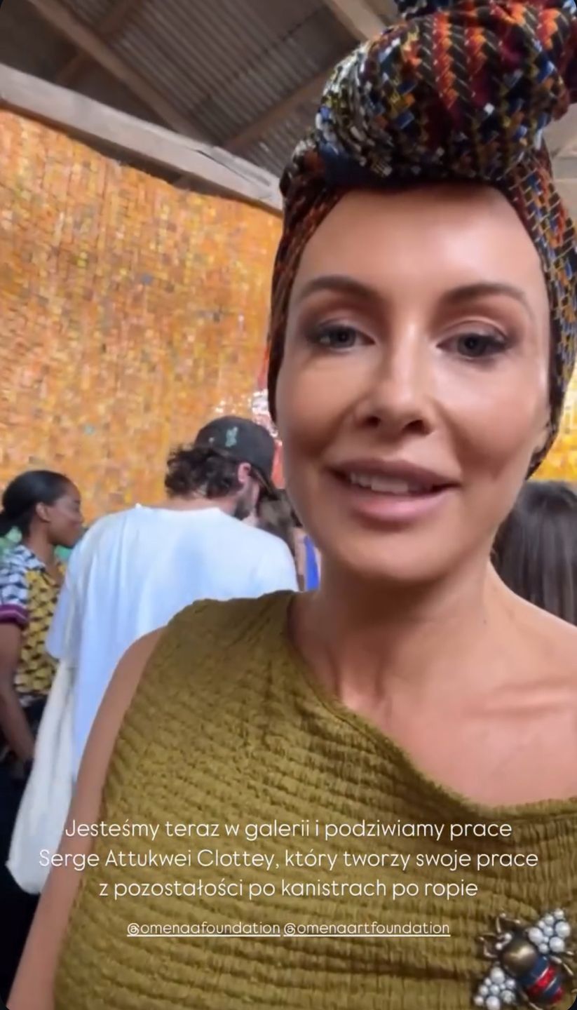 Małgorzata Rozenek pozuje w turbanie