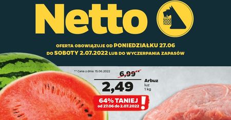 Netto nowa gazetka 27.06-2.07. Promocje w Netto od poniedziałku 27 czerwca