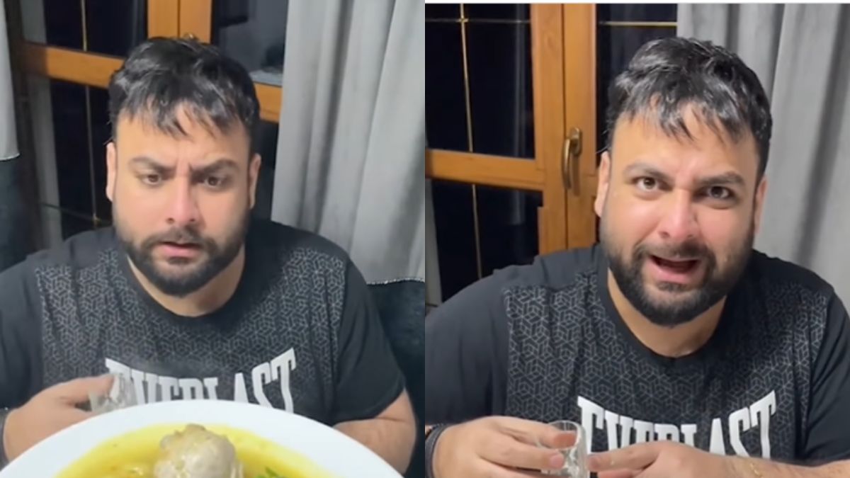 Mężczyzna z Indii spróbował krupniku 