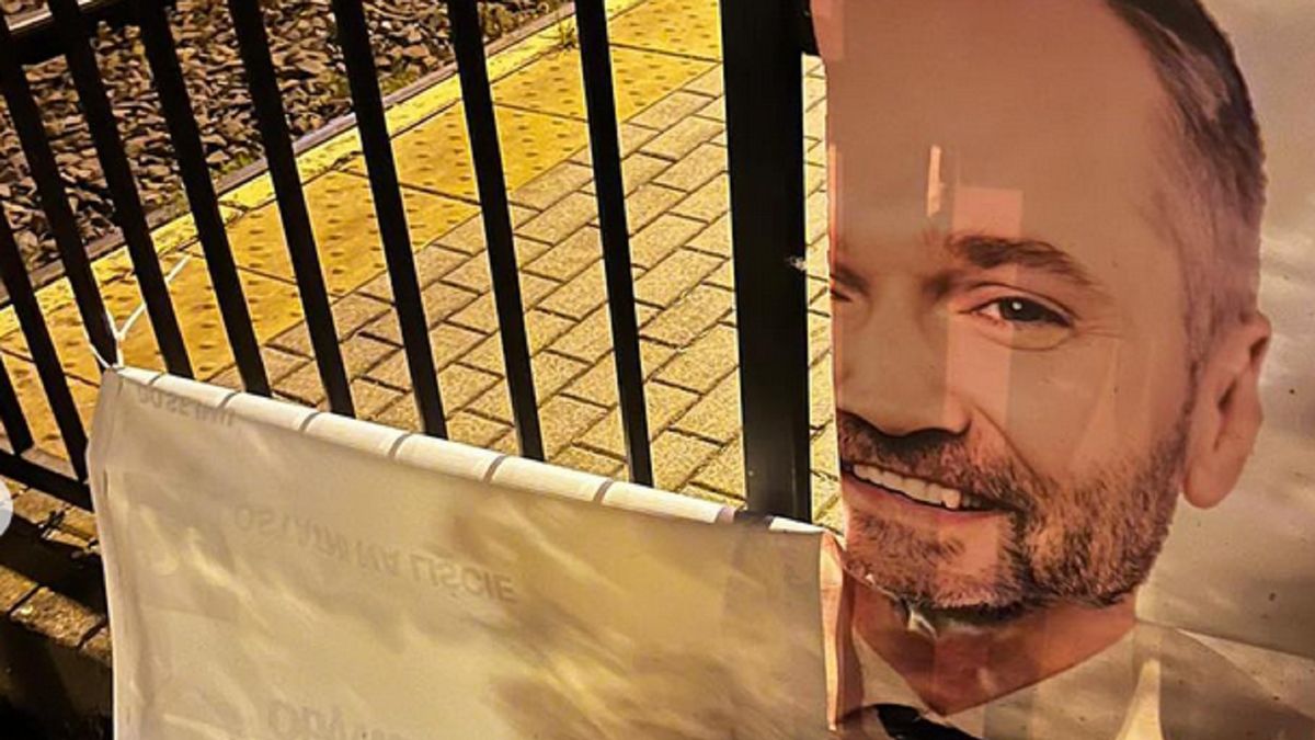 Zniszczyli banery kandydata KO. Nagranie trafiło do prokuratury