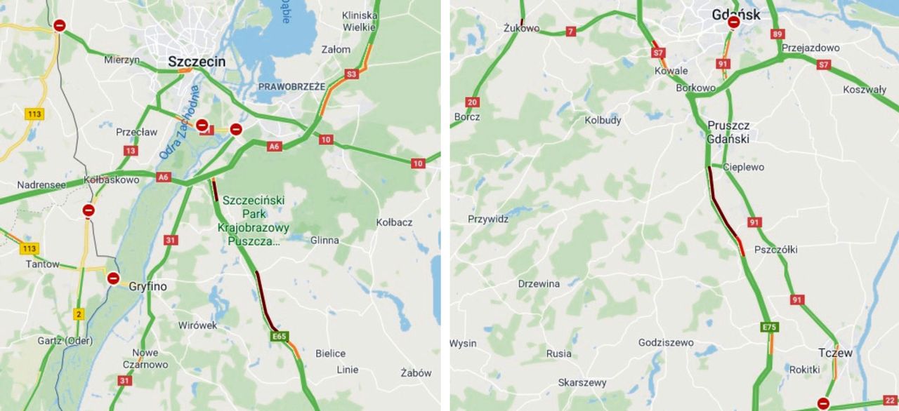 Korki na A1 i S3. Polacy ruszyli na długi weekend