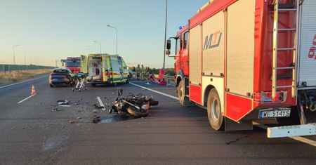 Wypadek na S8. Życia motocyklistki nie udało się uratować