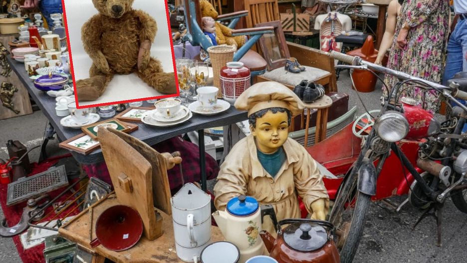 Kupiła misia na pchlim targu. Zarobiła niemałą sumę