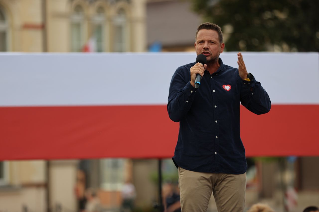 Trzaskowski w Skawinie. Przyznał, w czym zgadza się z Kaczyńskim