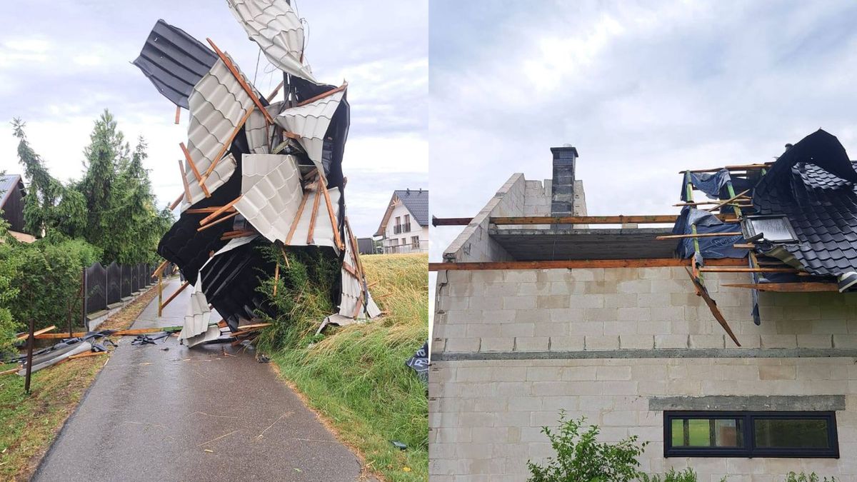 Zniszczenia na Podkarpaciu po przejściu burzy