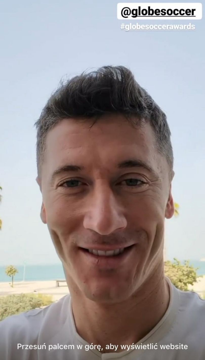 Anna i Robert Lewandowscy pozdrawiają z Dubaju