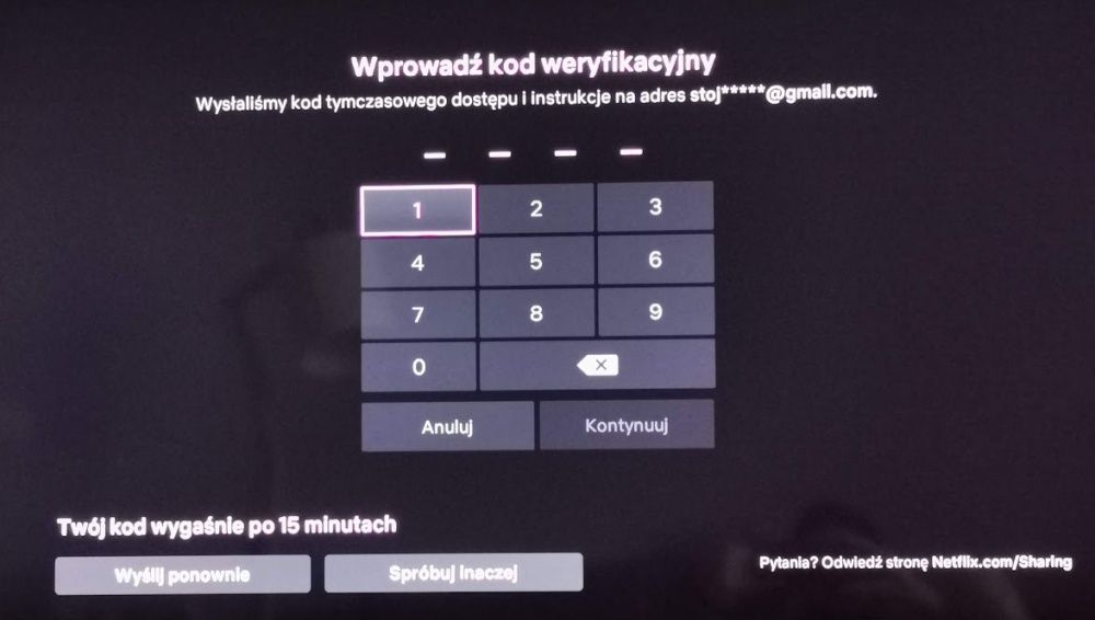 Netflix Podróżuję kod