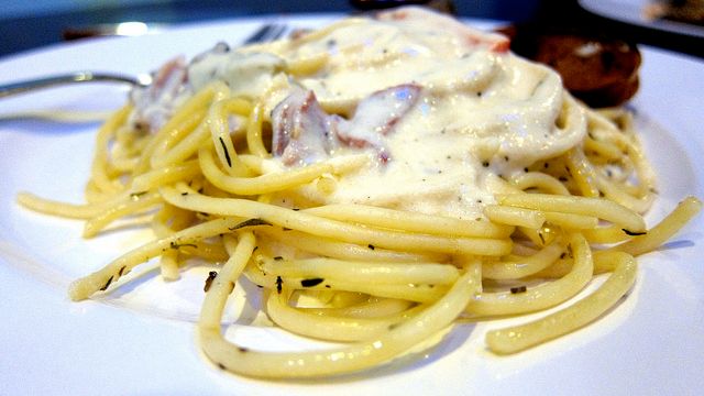 Spaghetti z mascarpone 1