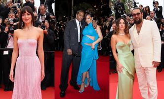 Gwiazdy błyszczą na festiwalu w Cannes: ciężarna Rihanna z ASAP-em Rocky, eteryczna Dakota Johnson, Jason Momoa z nową ukochaną